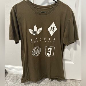 Men’s adidas olive green shirt size large